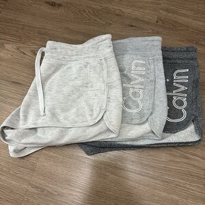 Calvin Klein Gray and Dark Gray Shorts Set